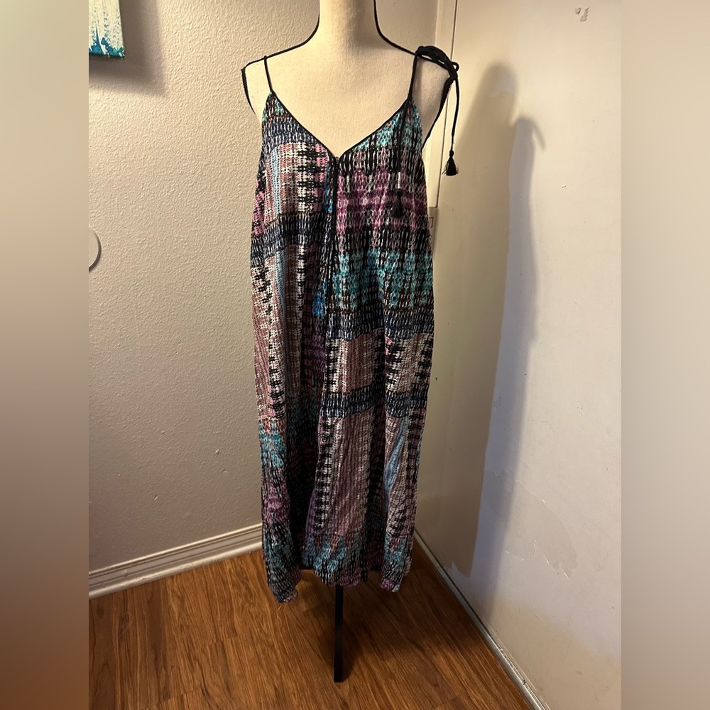 Chic Patchwork Maxi Dress